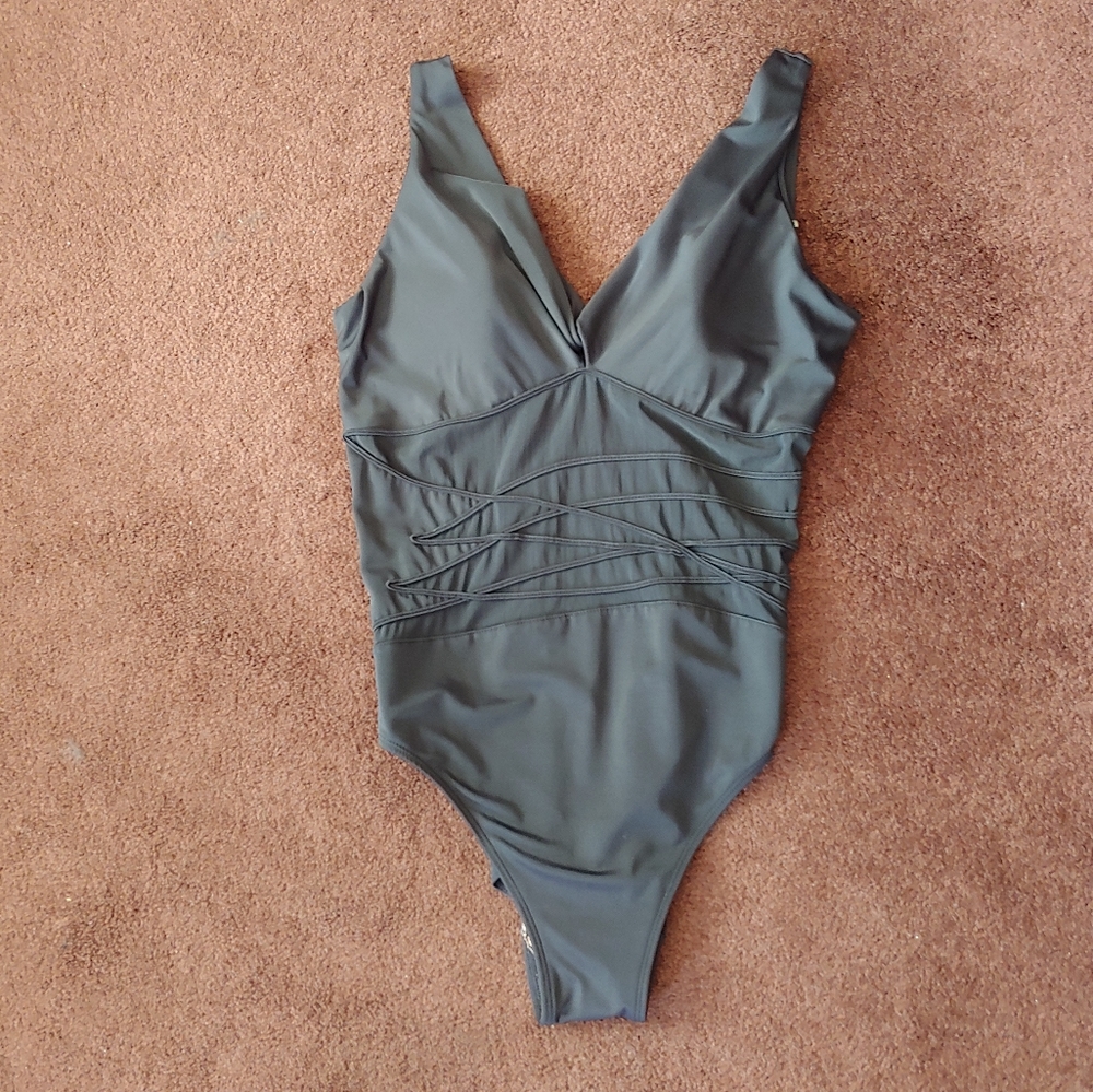 Sun Streak Black One Piece Swimsuit  14